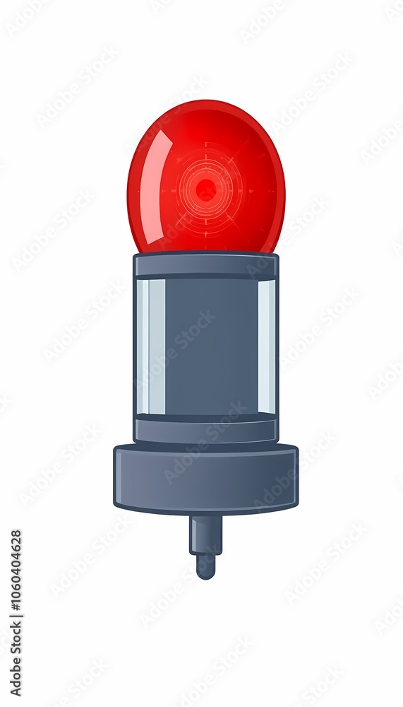 Fototapeta premium Red Siren Light