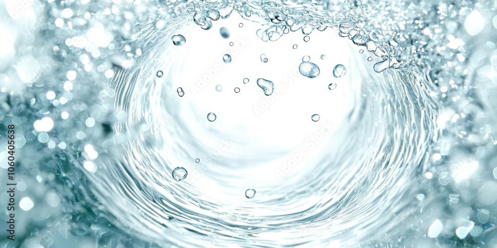 A splash of water with many small droplets A splash of water with many small droplets