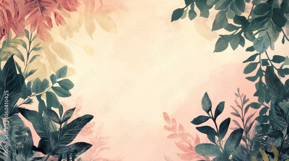 Enchanting Botanical Sanctuary: A Lush Nature Backdrop Enchanting Botanical Sanctuary: A Lush Nature Backdrop
