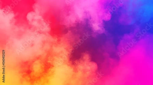 Abstract colorful smoke background Smooth Blue Background with Copy Space for Advertisements