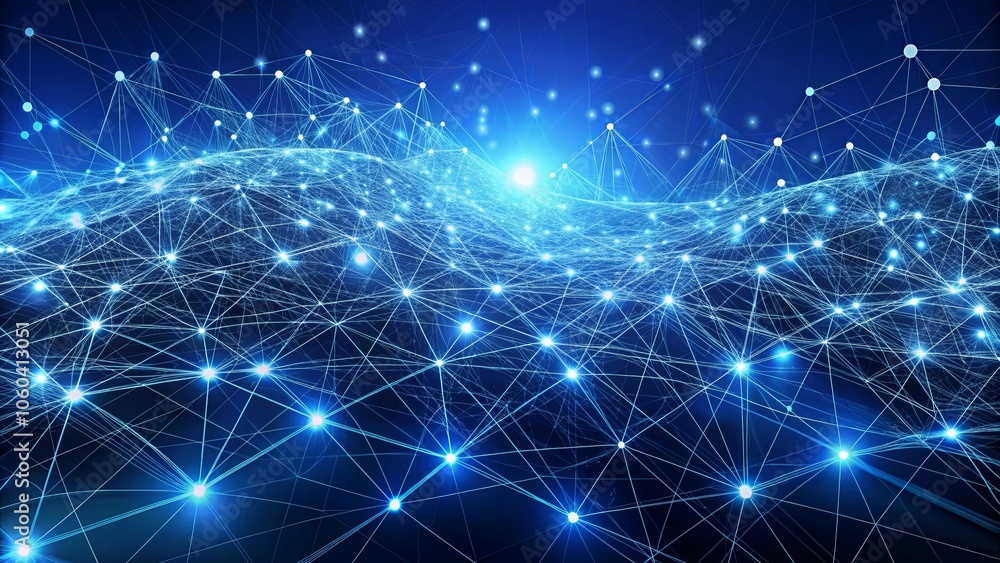 A luminous network of interconnected nodes, forming a radiant landscape of glowing points in a celestial expanse. A luminous network of interconnected nodes, forming a radiant landscape of glowing points in a celestial expanse.