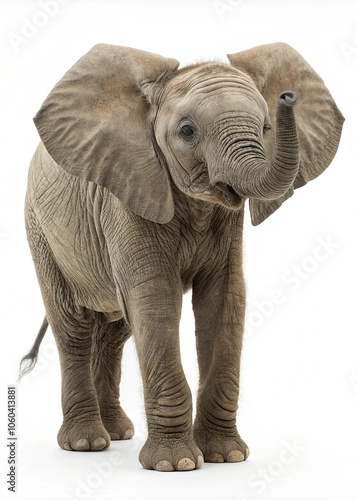 a photo of a real colorful elephant full body
