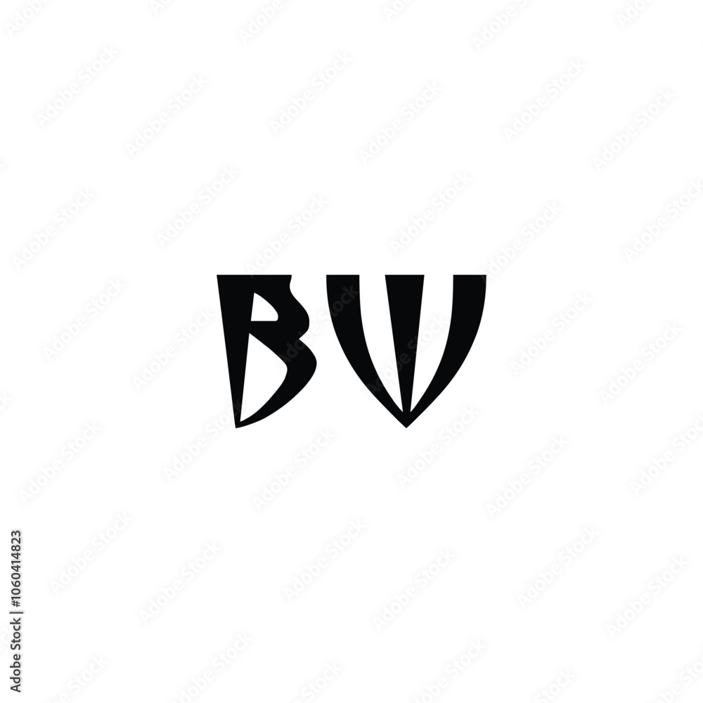 BW monogram logo design letter text name symbol monochrome logotype alphabet character simple logo BW monogram logo design letter text name symbol monochrome logotype alphabet character simple logo