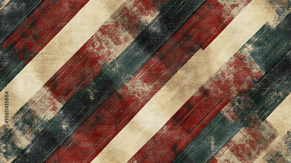 Rustic holiday plaid pattern with red, green, and white diagonal stripes, cozy flannel look, muted colors, intricate weaving details, softly lit for a warm and inviting feel. --ar 16:9 --tile Rustic holiday plaid pattern with red, green, and white diagonal stripes, cozy flannel look, muted colors, intricate weaving details, softly lit for a warm and inviting feel. --ar 16:9 --tile