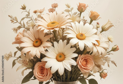 beautiful flowers photo generative ai