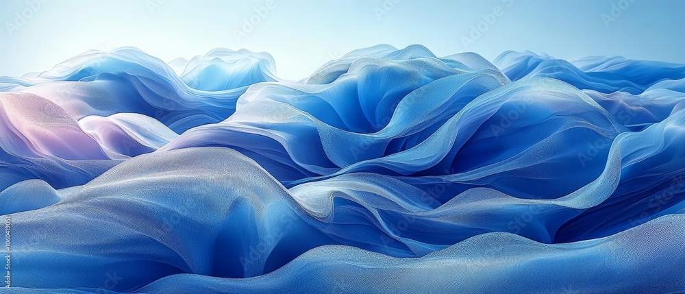 A serene landscape of flowing blue waves, evoking tranquility and depth. A serene landscape of flowing blue waves, evoking tranquility and depth.
