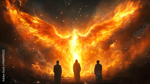 Fiery Phoenix Illustration ...
