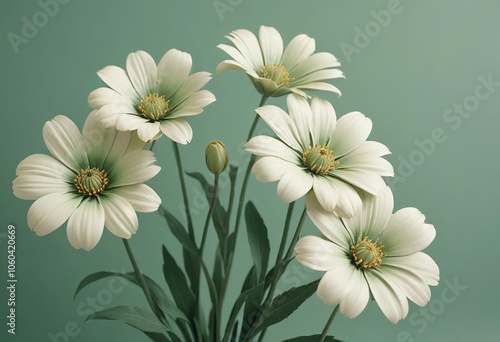 beautiful flowers photo generative ai