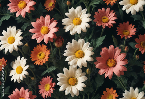beautiful flowers photo generative ai
