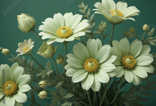 beautiful flowers photo generative ai