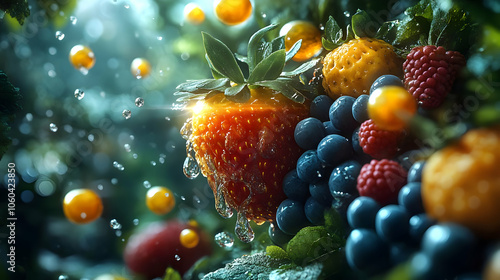 Fresh Fruit Still Life with...