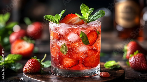 Refreshing Strawberry and M...