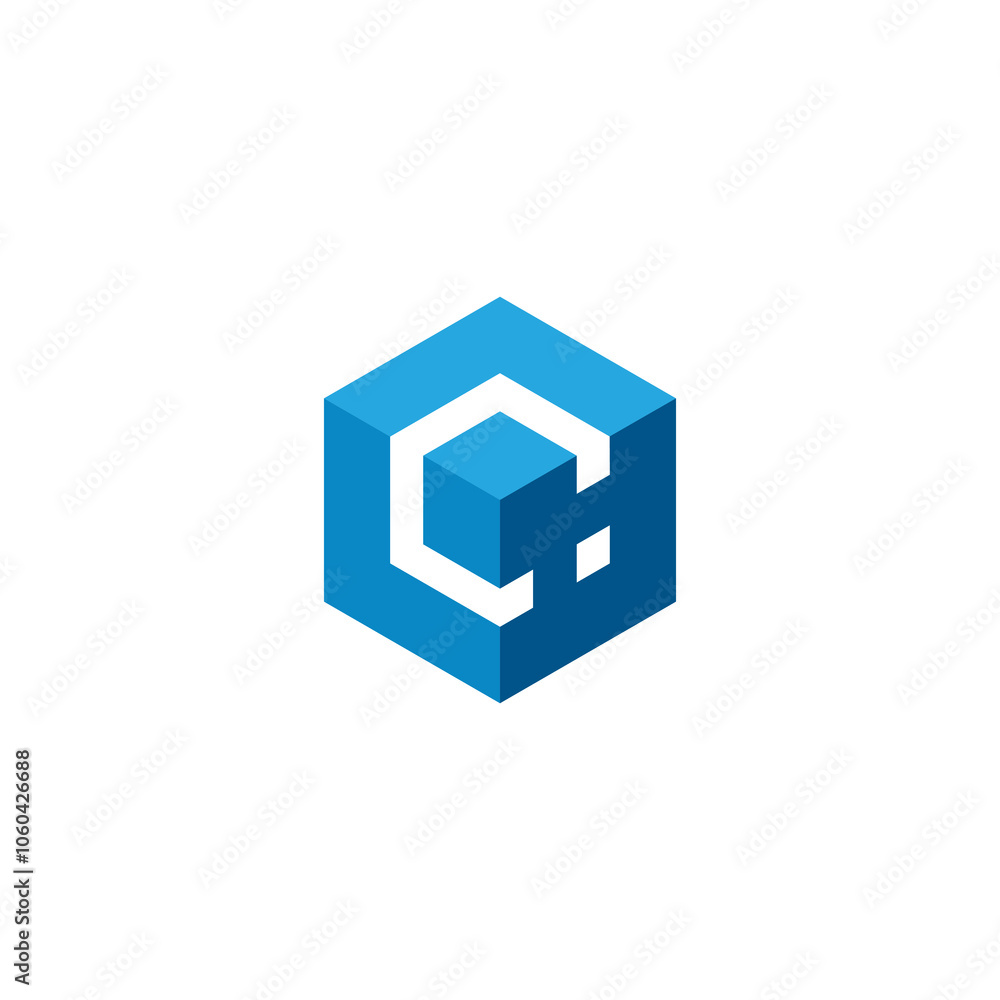 Hexagon Cube Letter C Logo design vector template Hexagon Cube Letter C Logo design vector template