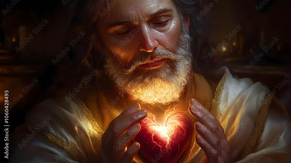 Glowing Heart Illustration Glowing Heart Illustration