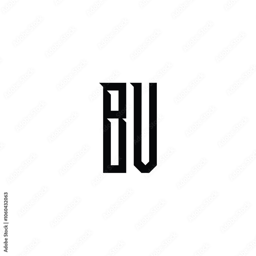 BV monogram logo design letter text name symbol monochrome logotype alphabet character simple logo BV monogram logo design letter text name symbol monochrome logotype alphabet character simple logo