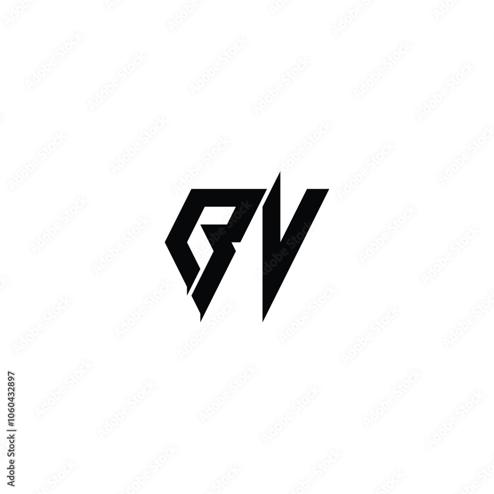 BV monogram logo design letter text name symbol monochrome logotype alphabet character simple logo BV monogram logo design letter text name symbol monochrome logotype alphabet character simple logo