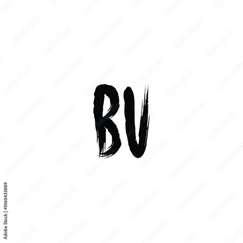 BV monogram logo design letter text name symbol monochrome logotype alphabet character simple logo BV monogram logo design letter text name symbol monochrome logotype alphabet character simple logo