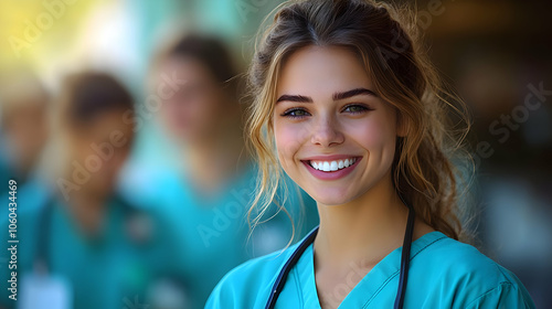 Smiling Female Healthcare W...