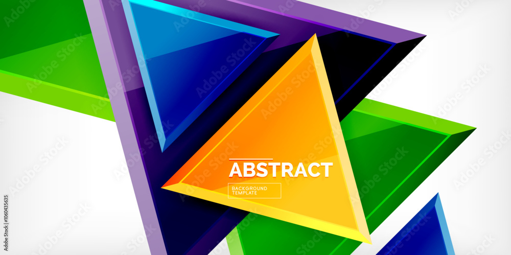 Abstract background - glossy triangles. Vector Illustration For Wallpaper, Banner, Background, Card, Book Illustration, landing page Abstract background - glossy triangles. Vector Illustration For Wallpaper, Banner, Background, Card, Book Illustration, landing page