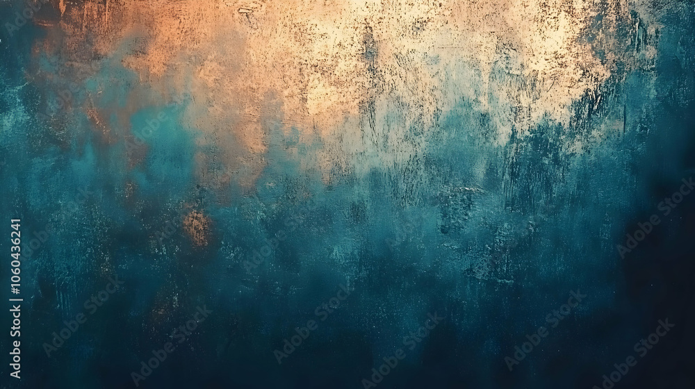 Fototapeta premium Vintage copper with patina and subtle oxidation, metallic texture background for an antique look