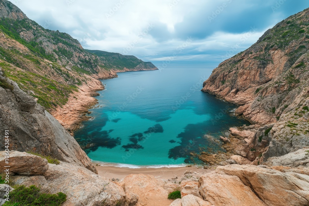 Fototapeta premium Mallorca Landscapes - classic Collection. Beautiful simple AI generated image