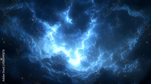 Abstract Background of Blue...