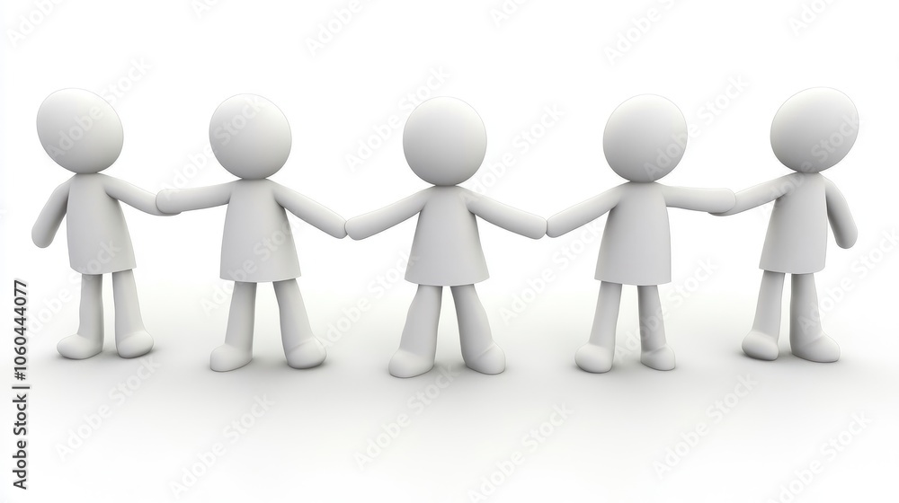 Group of People Holding Hands in a Line Group of People Holding Hands in a Line