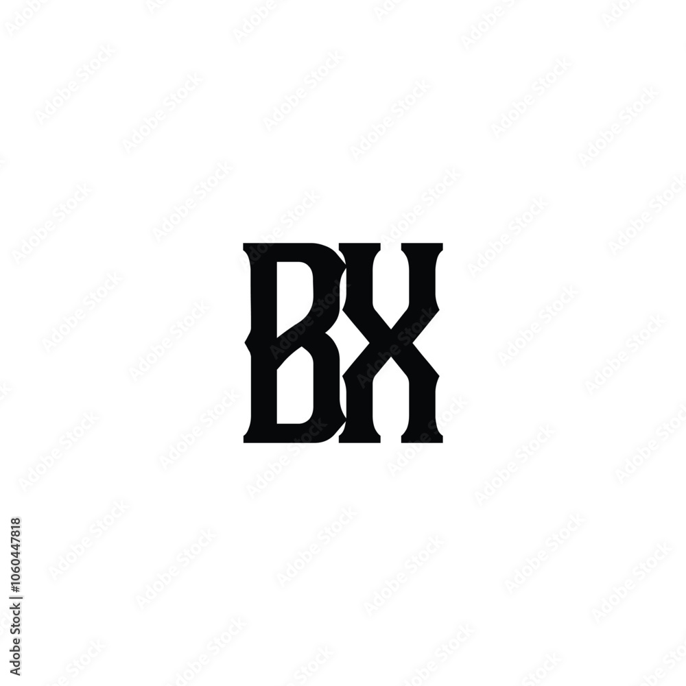 BX monogram logo design letter text name symbol monochrome logotype alphabet character simple logo BX monogram logo design letter text name symbol monochrome logotype alphabet character simple logo
