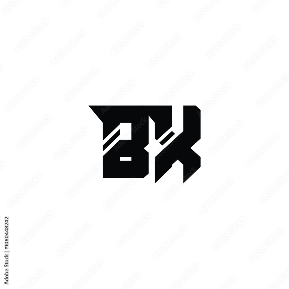 BX monogram logo design letter text name symbol monochrome logotype alphabet character simple logo BX monogram logo design letter text name symbol monochrome logotype alphabet character simple logo