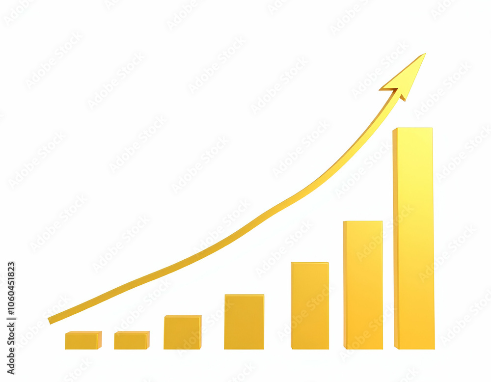business graph with arrow business graph with arrow