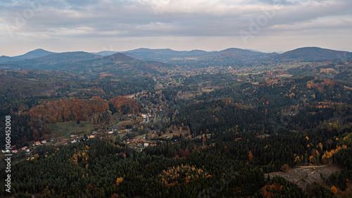 autumn in the mountains.Czech Republic, Prysk, Stredni vrch photo