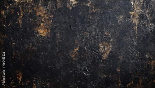 Textured Black Grunge Background with Dark, Distressed Details photo