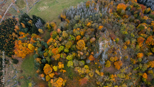 autumn in the mountains.Czech Republic, Prysk, Stredni vrch photo