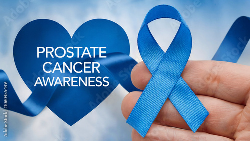 blue bow logo, Blue November campaign, prevention and increase awareness about prostate cancer.