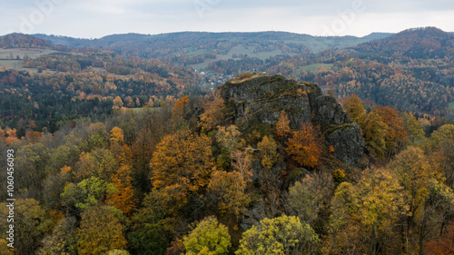 autumn in the mountains.Czech Republic, Prysk, Stredni vrch photo