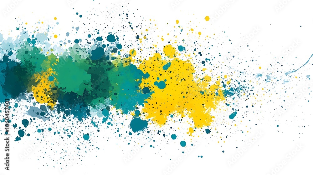 Fototapeta premium Abstract Yellow and Green Watercolor Background Soft Pastel Background for Graphic Design Templates