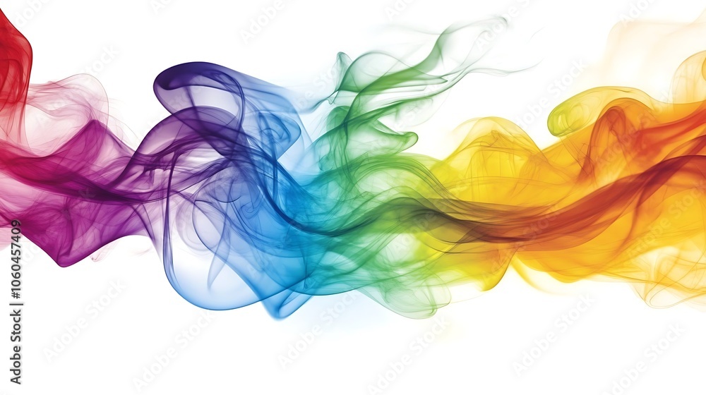 Rainbow Smoke Effect Clean Blank Canvas with Empty Space for Designs Rainbow Smoke Effect Clean Blank Canvas with Empty Space for Designs