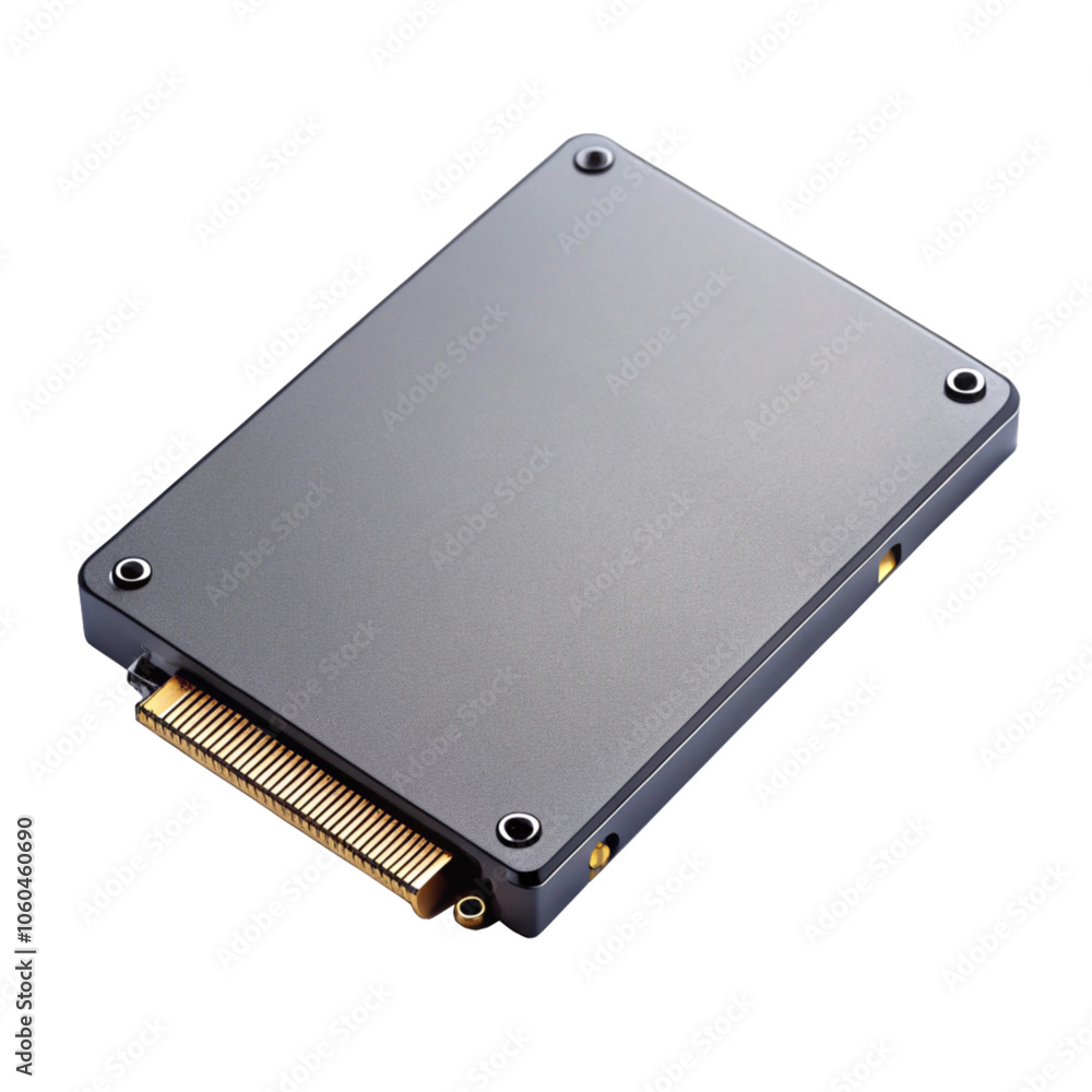 Solid State Drive Isolated on Transparent Background Solid State Drive Isolated on Transparent Background