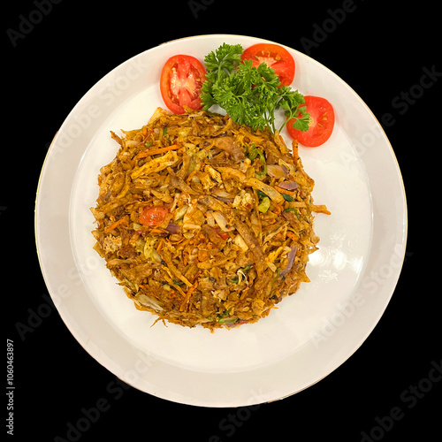 chicken kottu | koththu | sri lankan style kottu | indian food | sri lankan food  photo