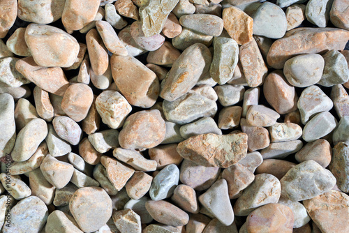 Texture with polished river stones