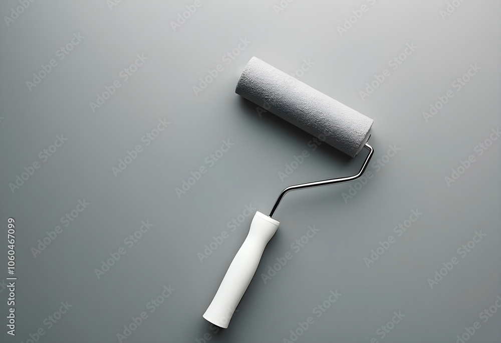 Fototapeta premium Dirty paint brush isolated on white background