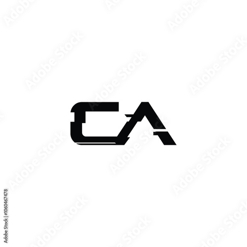 CA monogram logo design letter text name symbol monochrome logotype alphabet character simple logo