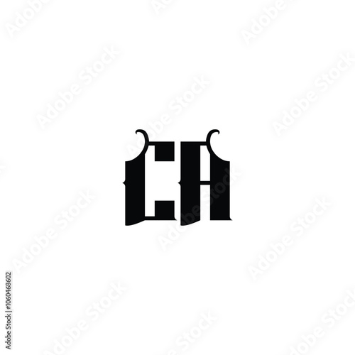 CA monogram logo design letter text name symbol monochrome logotype alphabet character simple logo