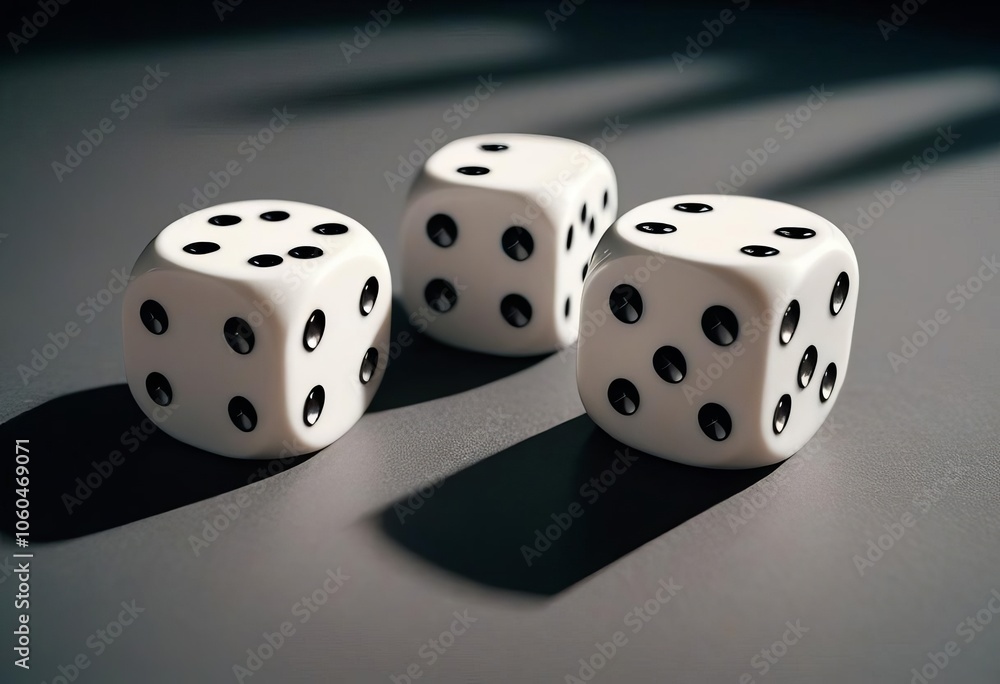 Capturing the Elegance of White Dice in Motion Capturing the Elegance of White Dice in Motion