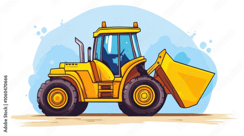 Playful Loader with Bold Simple Outlines Playful Loader with Bold Simple Outlines