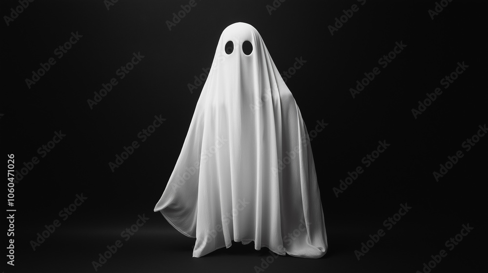 An image of halloween ghost generated by AI An image of halloween ghost generated by AI
