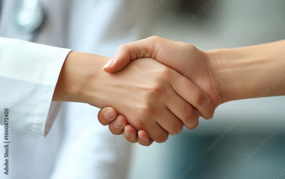 Doctor and patient's joined hands symbolize trust, care, and healing; a powerful moment of connection in healthcare. Doctor and patient's joined hands symbolize trust, care, and healing; a powerful moment of connection in healthcare.