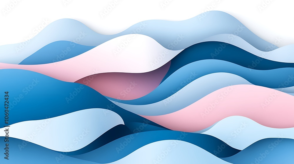 Abstract Background with Blue and Pink Waves Soft Pastel Background for Graphic Design Templates Abstract Background with Blue and Pink Waves Soft Pastel Background for Graphic Design Templates