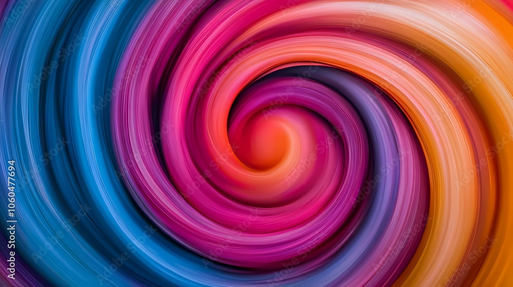 The image is a colorful abstract spiral, swirling from blue to pink and orange. The image is a colorful abstract spiral, swirling from blue to pink and orange.