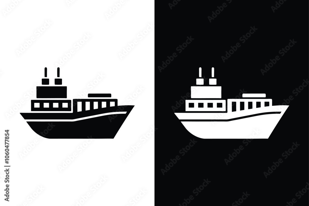 Obraz premium Ferry icon vector from public transport collection. Ferry icon with white background vector stock illustration.